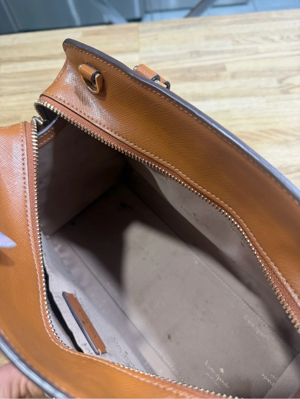 kate spade Brown Leather Structured Satchel